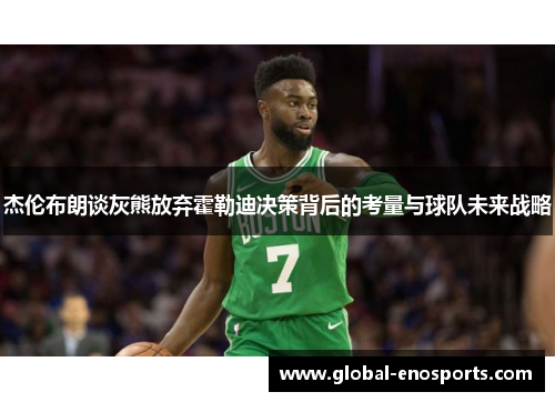 杰伦布朗谈灰熊放弃霍勒迪决策背后的考量与球队未来战略