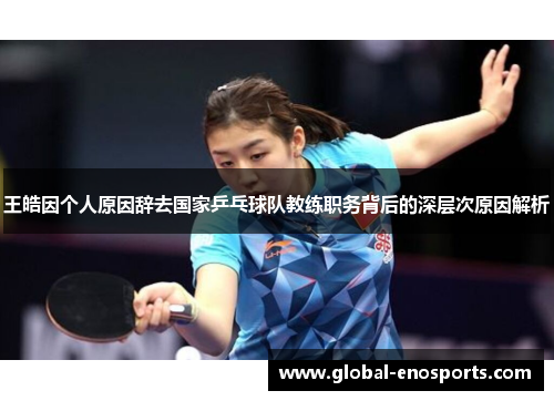 王皓因个人原因辞去国家乒乓球队教练职务背后的深层次原因解析